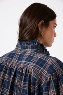 Blouse Maribel Carreaux Bleu