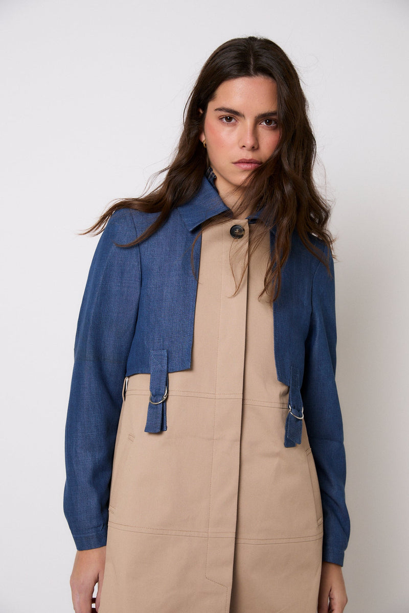 Trench Ist Tencel Bicolore
