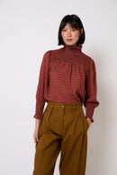Blouse Nid D'Abeille Tapir Ocre