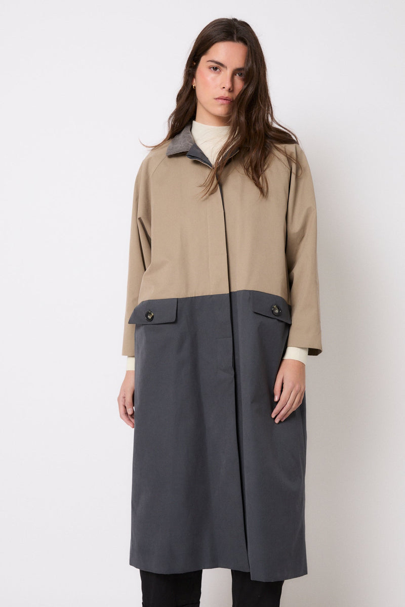 Trench Duo Trench Bicolore