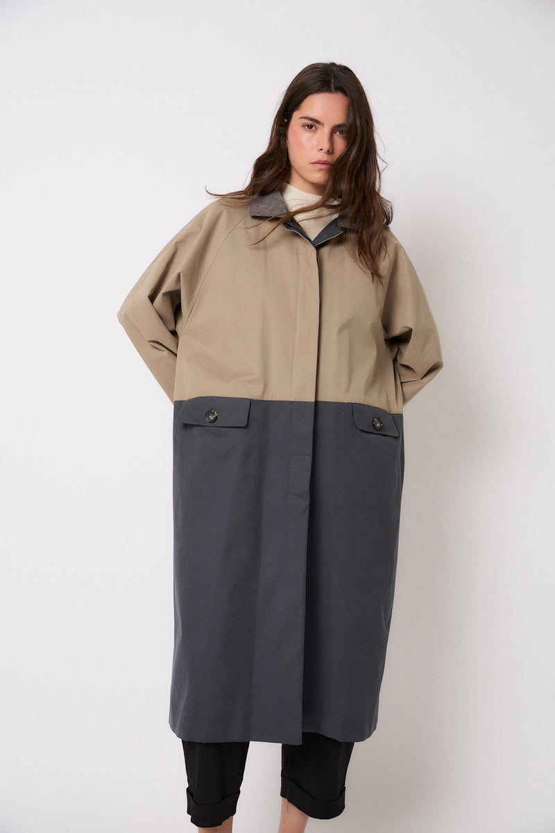 Trench Duo Trench Bicolore