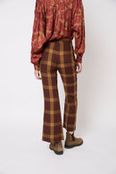 Pantalon Eighties Madras Marron