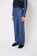 Pantalon Cuca Tencel Bleu