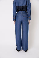 Pantalon Cuca Tencel Bleu