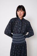 Blouse Catalina Fleuri Bleu