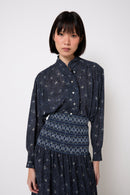 Blouse Catalina Fleuri Bleu