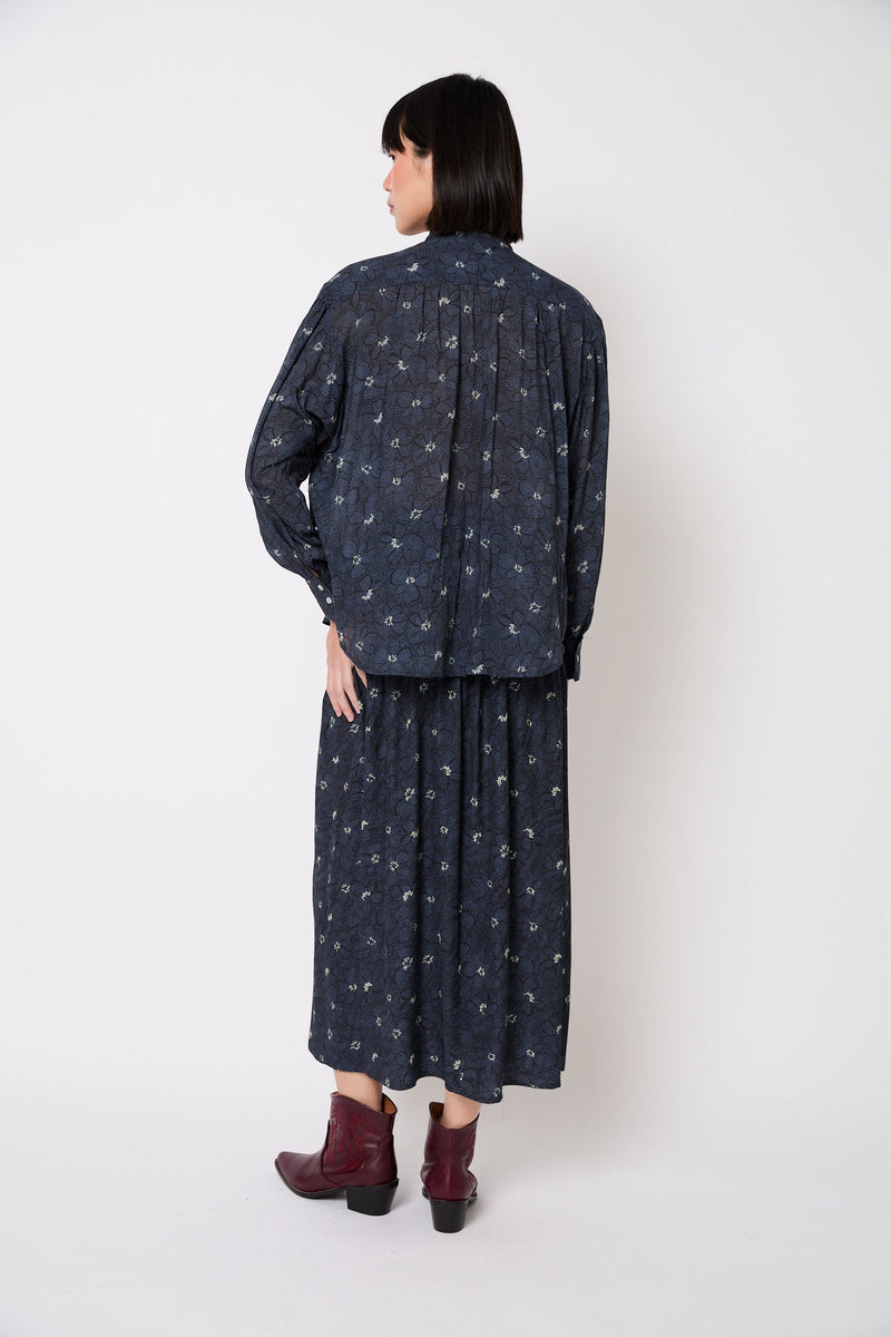 Blouse Catalina Fleuri Bleu