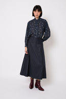 Blouse Catalina Fleuri Bleu
