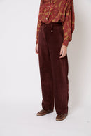 Pantalon Cuca Velours Côtelé Marron