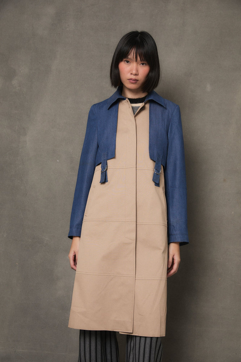 Trench Ist Tencel Bicolore