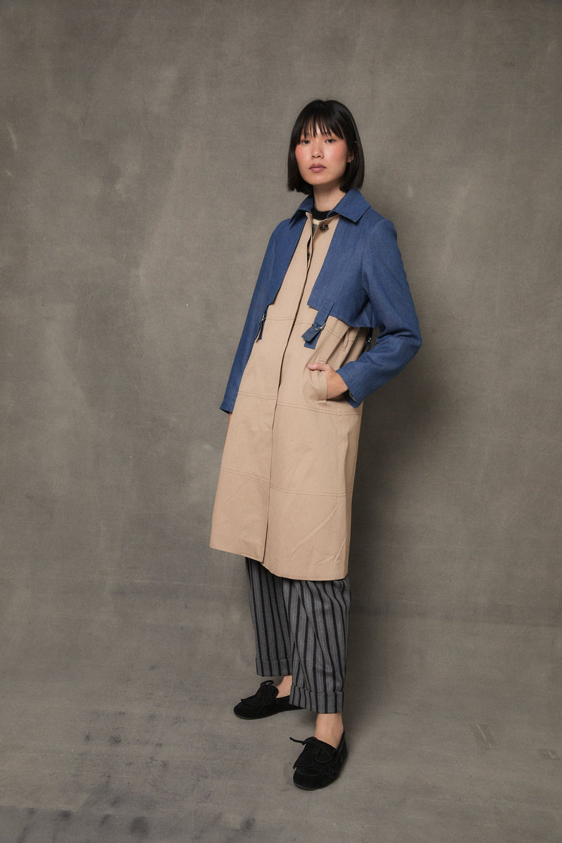 Trench Ist Tencel Bicolore