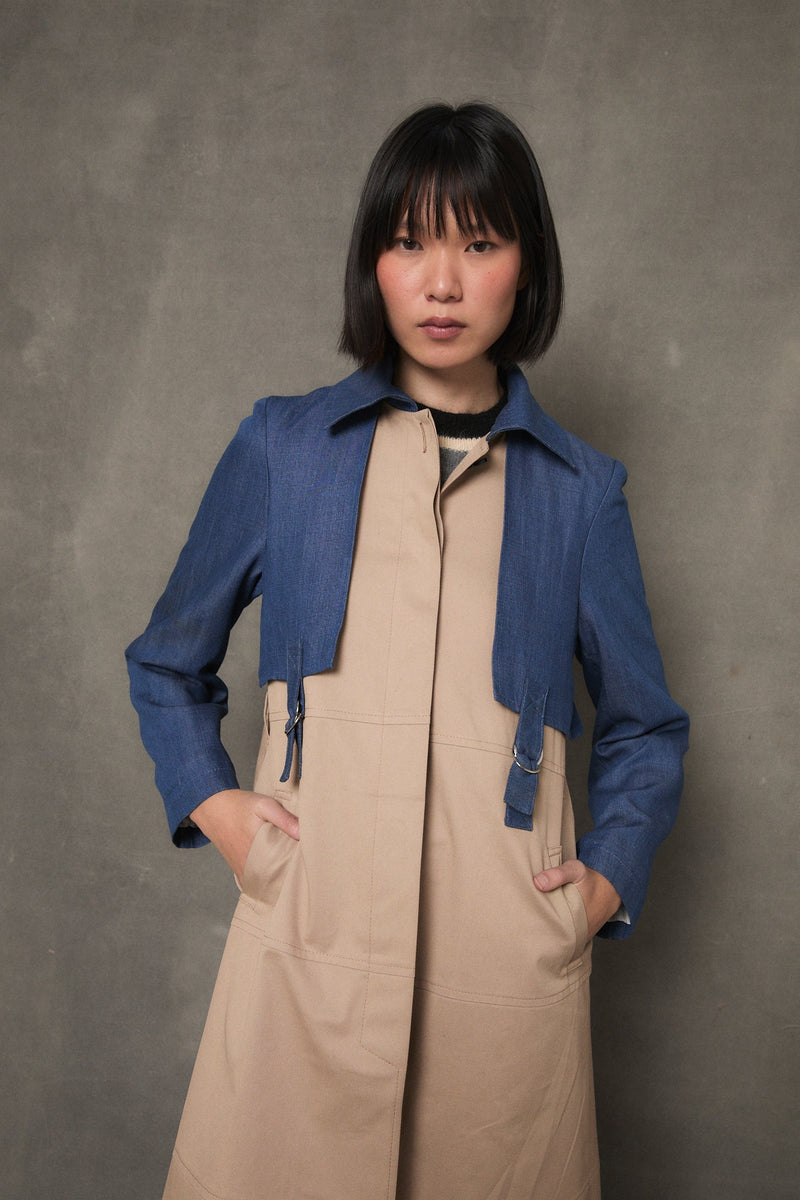 Trench Ist Tencel Bicolore