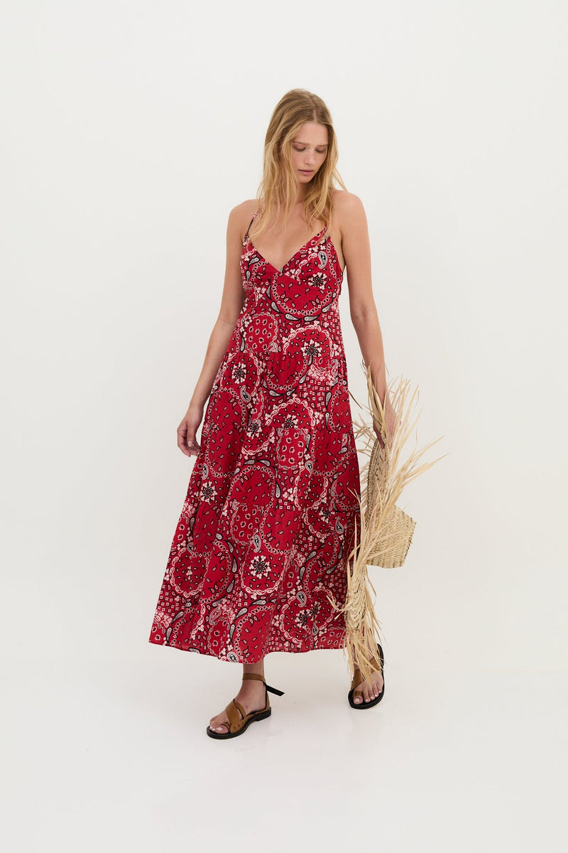 Robe Gigi Bandana Rouge