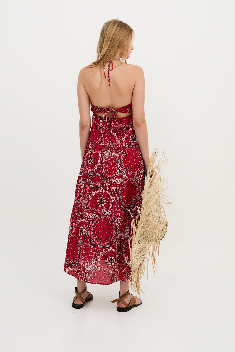 Robe Gigi Bandana Rouge