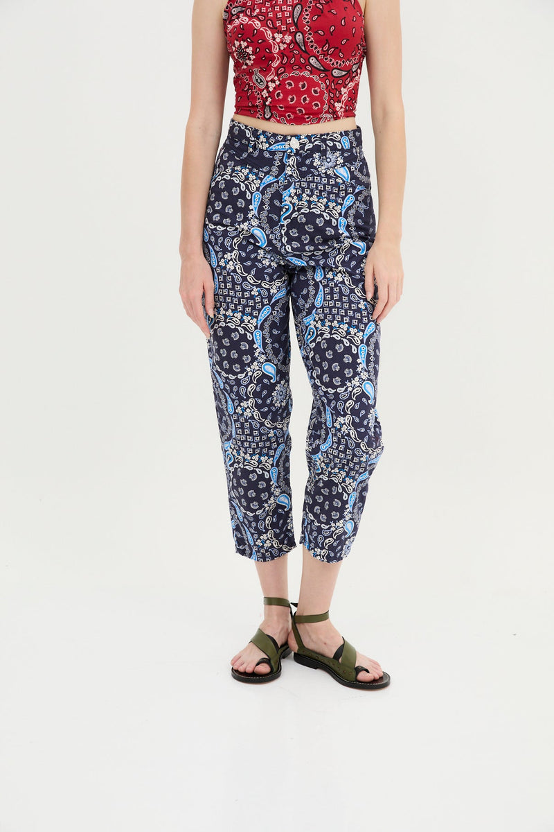 Jean Corset Bandana Bleu