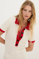 Combinaison Sasha Maille Rouge