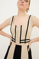 Body Rubans Coton Beige