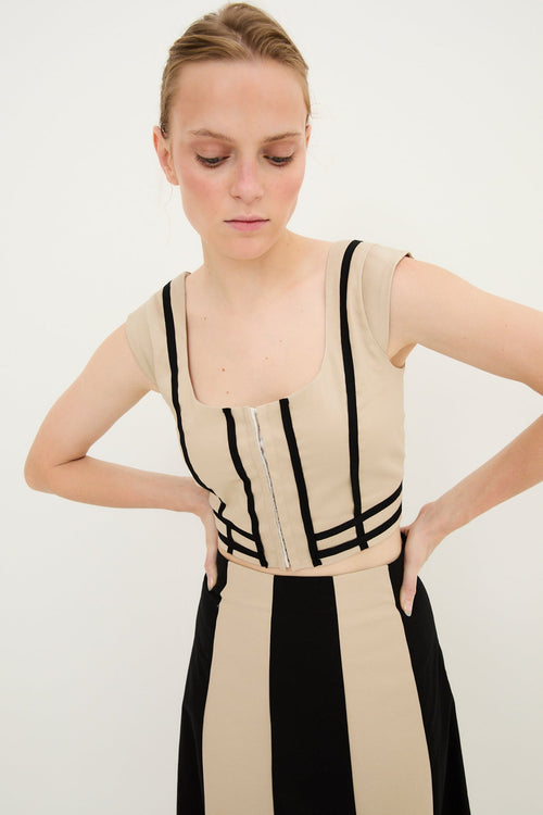 Body Rubans Coton Beige