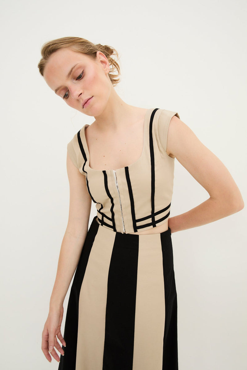 Body Rubans Coton Beige