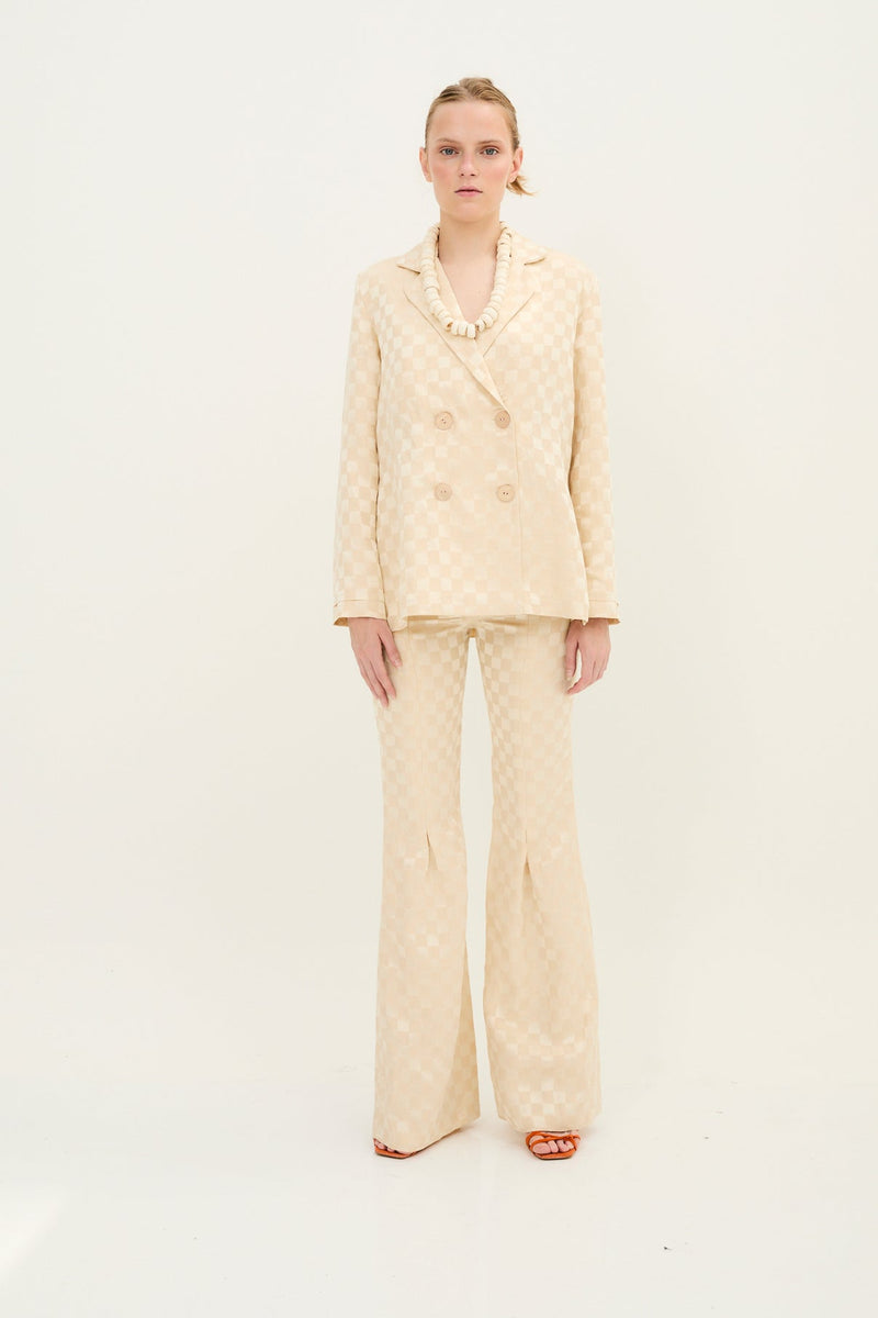 Pantalon Pli Dama Crème