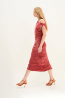 Robe Sanon Palmes Sienne
