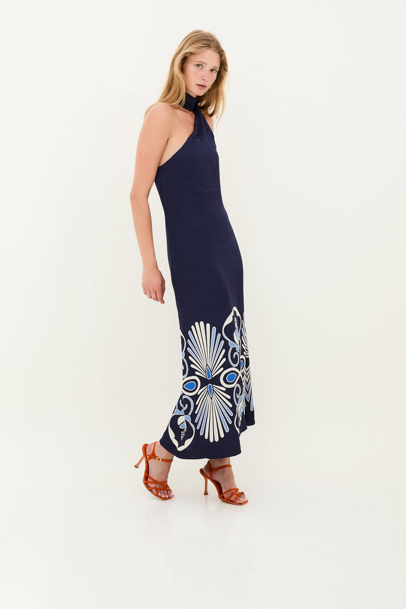 Robe Dos Nu Positano Marine