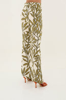 Pantalon Eighties Branches Vert
