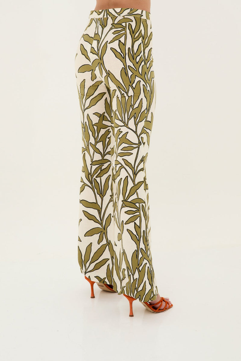 Pantalon Eighties Branches Vert