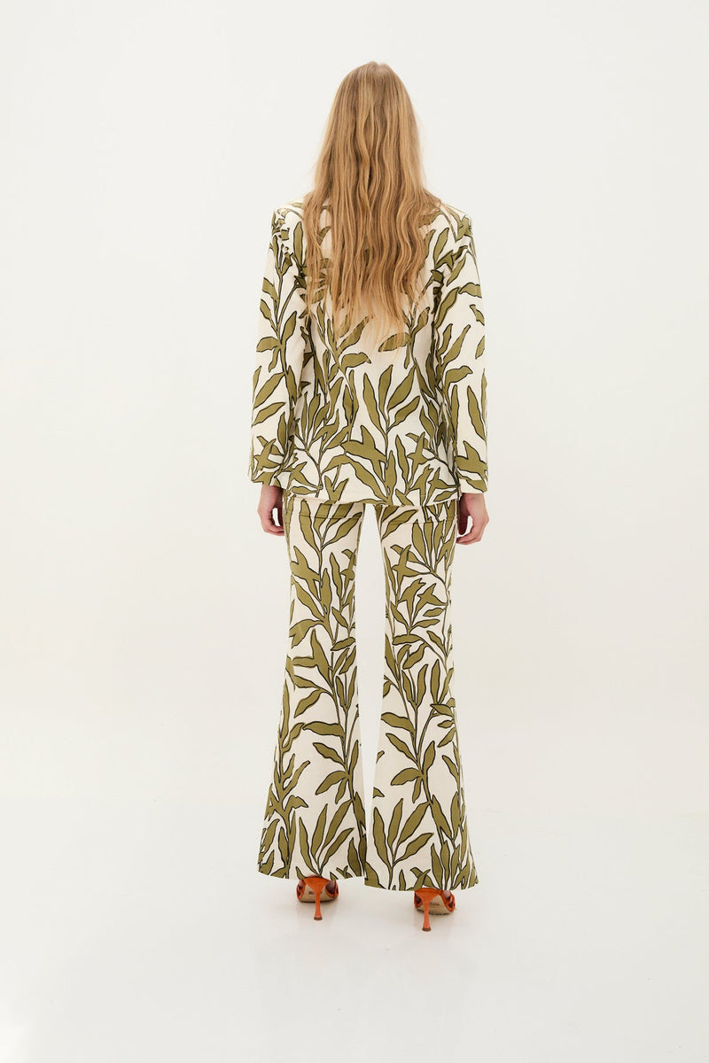 Pantalon Eighties Branches Vert