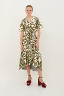 Blouse Éventail Branches Vert