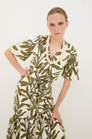 Blouse Éventail Branches Vert