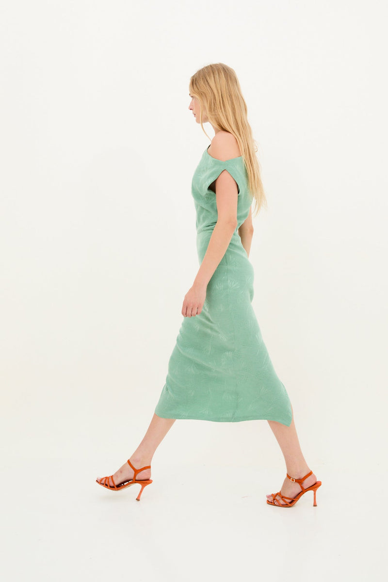 Robe Sanon Palmes Jade