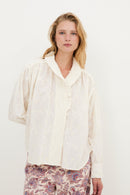Blouse Maribel Fleuri Écru