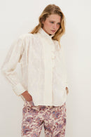 Blouse Maribel Fleuri Écru