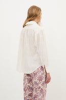 Blouse Maribel Fleuri Écru