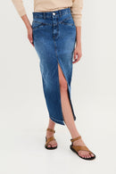 Jupe Corset Denim Bleu
