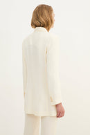 Veste Croisée Jade Écru