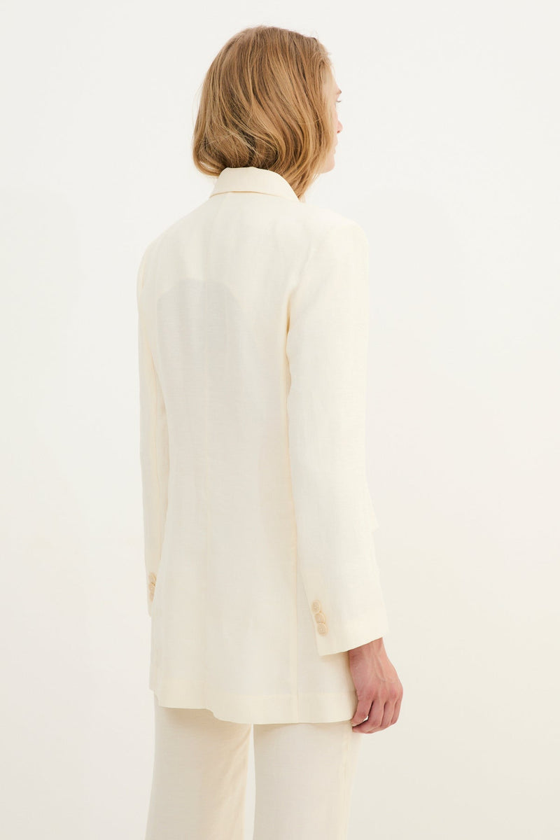 Veste Croisée Jade Écru