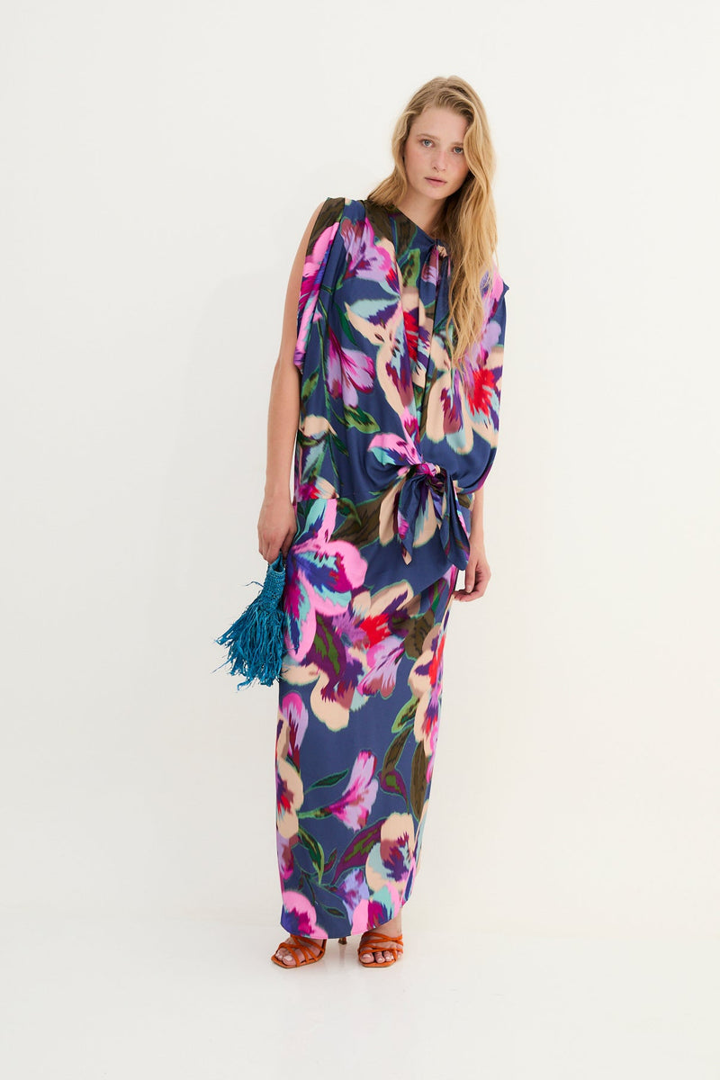 Robe Italien Monet Bleu