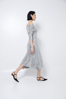 Robe Gilda Maille Argenté