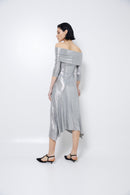 Robe Gilda Maille Argenté