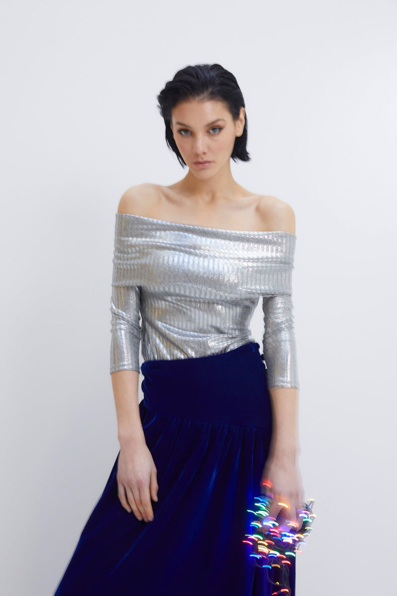 Top Giorgia Maille Argenté