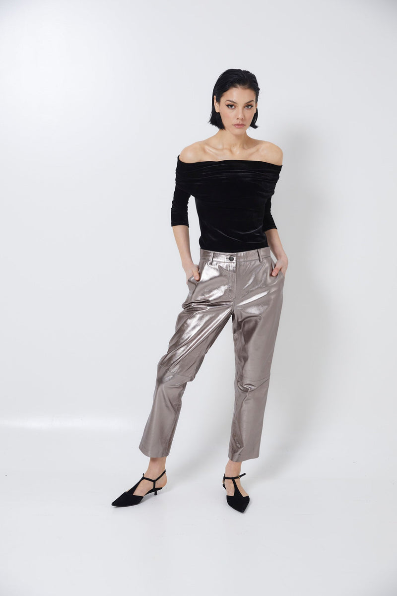Top Giorgia Velours Noir