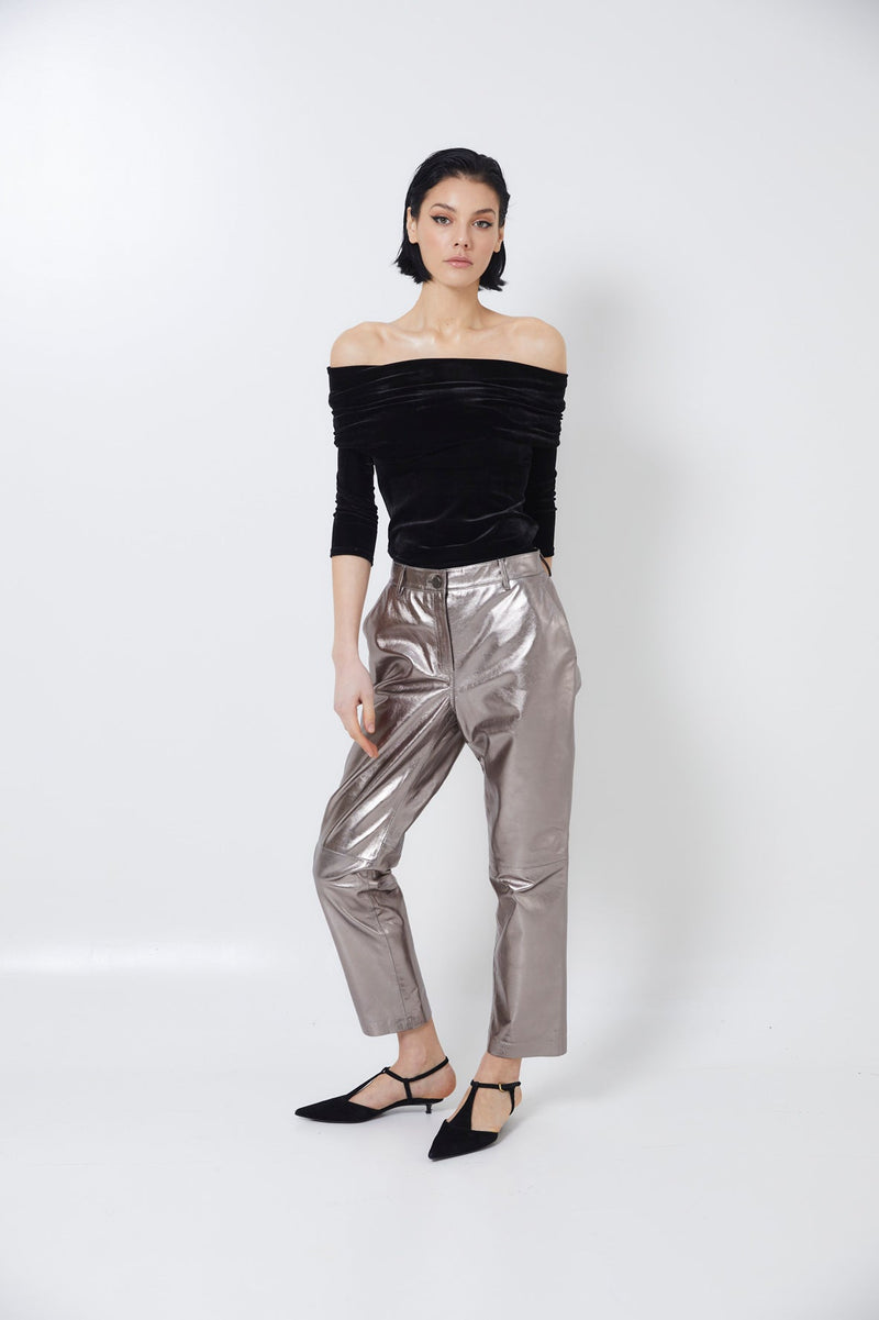 Top Giorgia Velours Noir