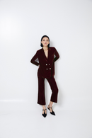 Pantalon Seventies Velours Marron