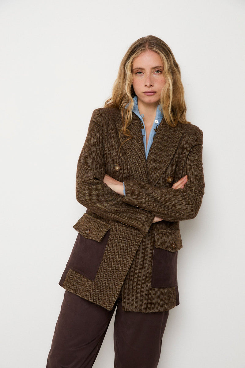 Blazer Trujillo Espiga Kaki