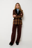 Blazer Ana Madras Marron
