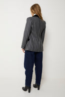 Blazer Ana Rayé Gris
