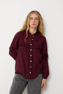 Blouse Trujillo Broderie Bordeaux