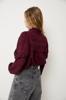 Blouse Trujillo Broderie Bordeaux